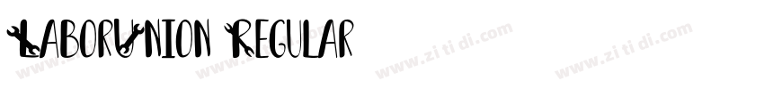 LaborUnion Regular字体转换